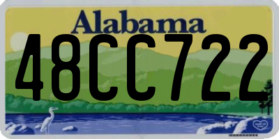 AL license plate 48CC722