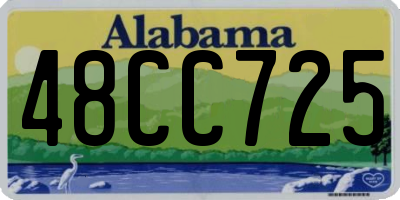 AL license plate 48CC725
