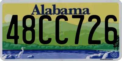 AL license plate 48CC726