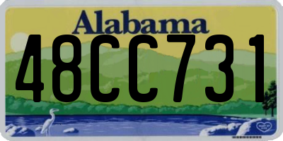 AL license plate 48CC731