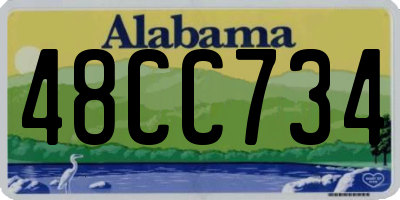AL license plate 48CC734