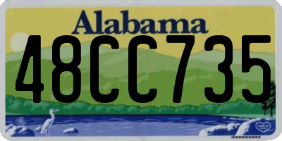 AL license plate 48CC735