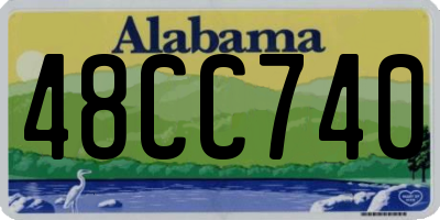AL license plate 48CC740