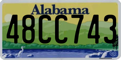 AL license plate 48CC743