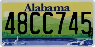 AL license plate 48CC745