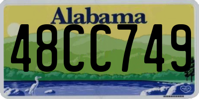 AL license plate 48CC749