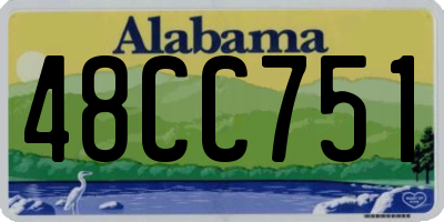 AL license plate 48CC751