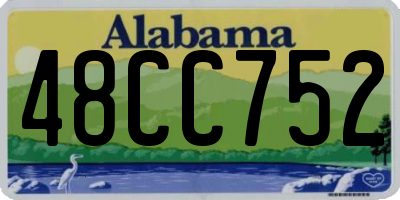 AL license plate 48CC752