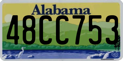 AL license plate 48CC753