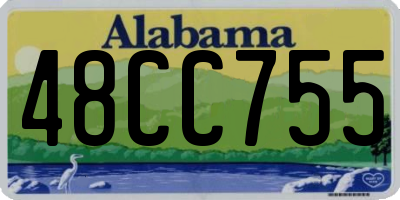 AL license plate 48CC755