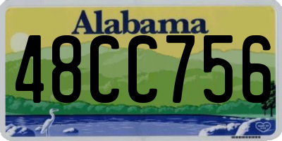 AL license plate 48CC756