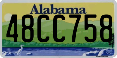 AL license plate 48CC758
