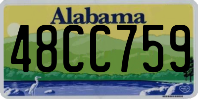 AL license plate 48CC759