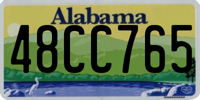 AL license plate 48CC765