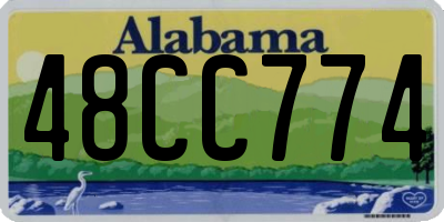 AL license plate 48CC774