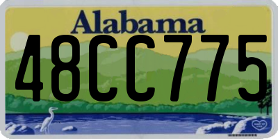AL license plate 48CC775
