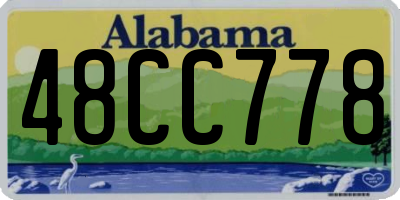 AL license plate 48CC778