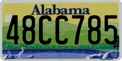 AL license plate 48CC785