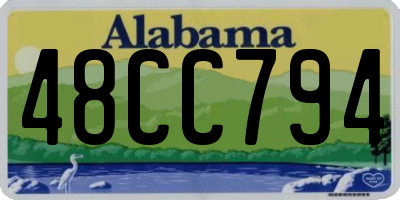 AL license plate 48CC794