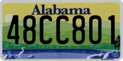 AL license plate 48CC801