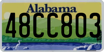 AL license plate 48CC803