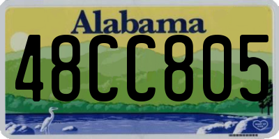 AL license plate 48CC805