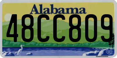 AL license plate 48CC809