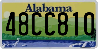 AL license plate 48CC810