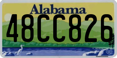 AL license plate 48CC826