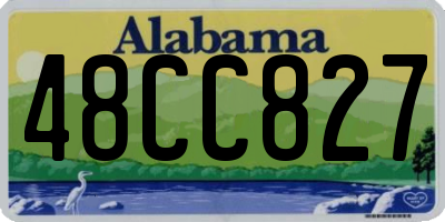 AL license plate 48CC827