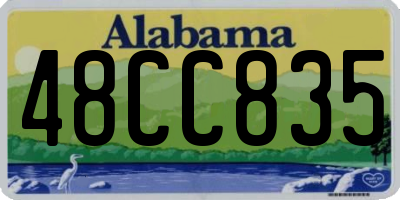 AL license plate 48CC835
