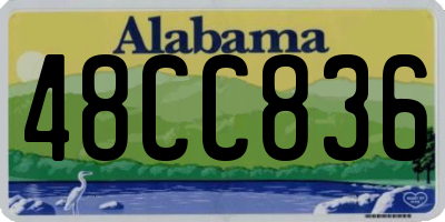 AL license plate 48CC836
