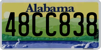AL license plate 48CC838