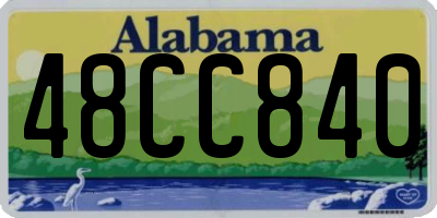 AL license plate 48CC840