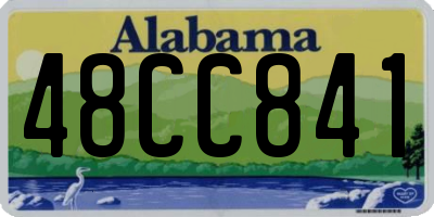 AL license plate 48CC841