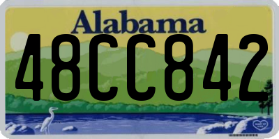 AL license plate 48CC842