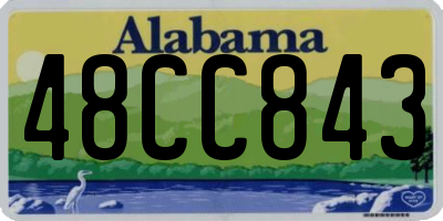 AL license plate 48CC843