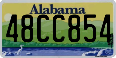 AL license plate 48CC854