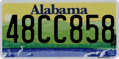 AL license plate 48CC858
