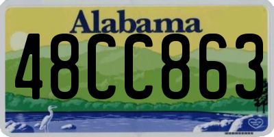 AL license plate 48CC863