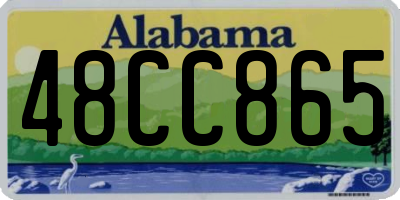 AL license plate 48CC865