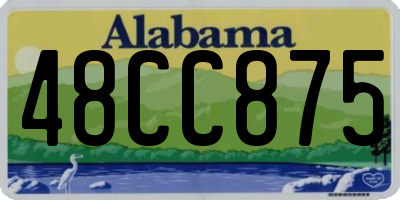 AL license plate 48CC875