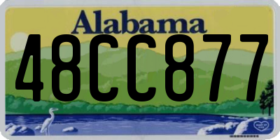 AL license plate 48CC877