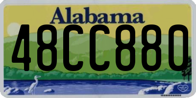 AL license plate 48CC880