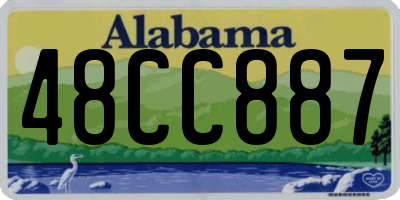 AL license plate 48CC887