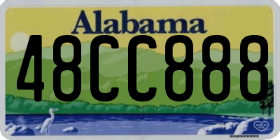 AL license plate 48CC888