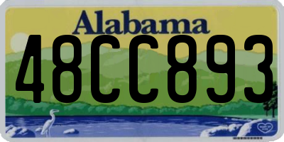 AL license plate 48CC893