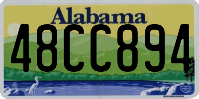 AL license plate 48CC894