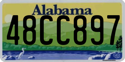 AL license plate 48CC897