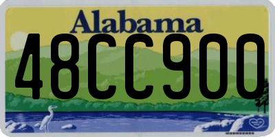 AL license plate 48CC900